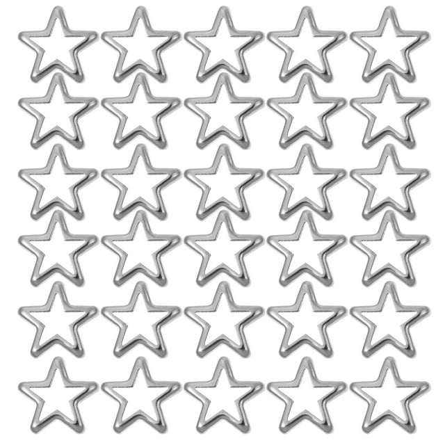 MasteelfCA 50 Pcs Rivets Étoile à Cinq Branches Rivets Décoratifs pour Vêtements Matériau en Tissu DIY