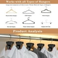 thumbnail image 3 of Clothes Hanger Connector Hooks, 18Pcs Hanger Space Saving Closet Organizer Space Extender For Closet Hanger, 3 of 8
