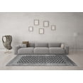 thumbnail image 3 of Ahgly Company Indoor Round Oriental Gray Industrial Area Rugs, 5' Round, 3 of 4