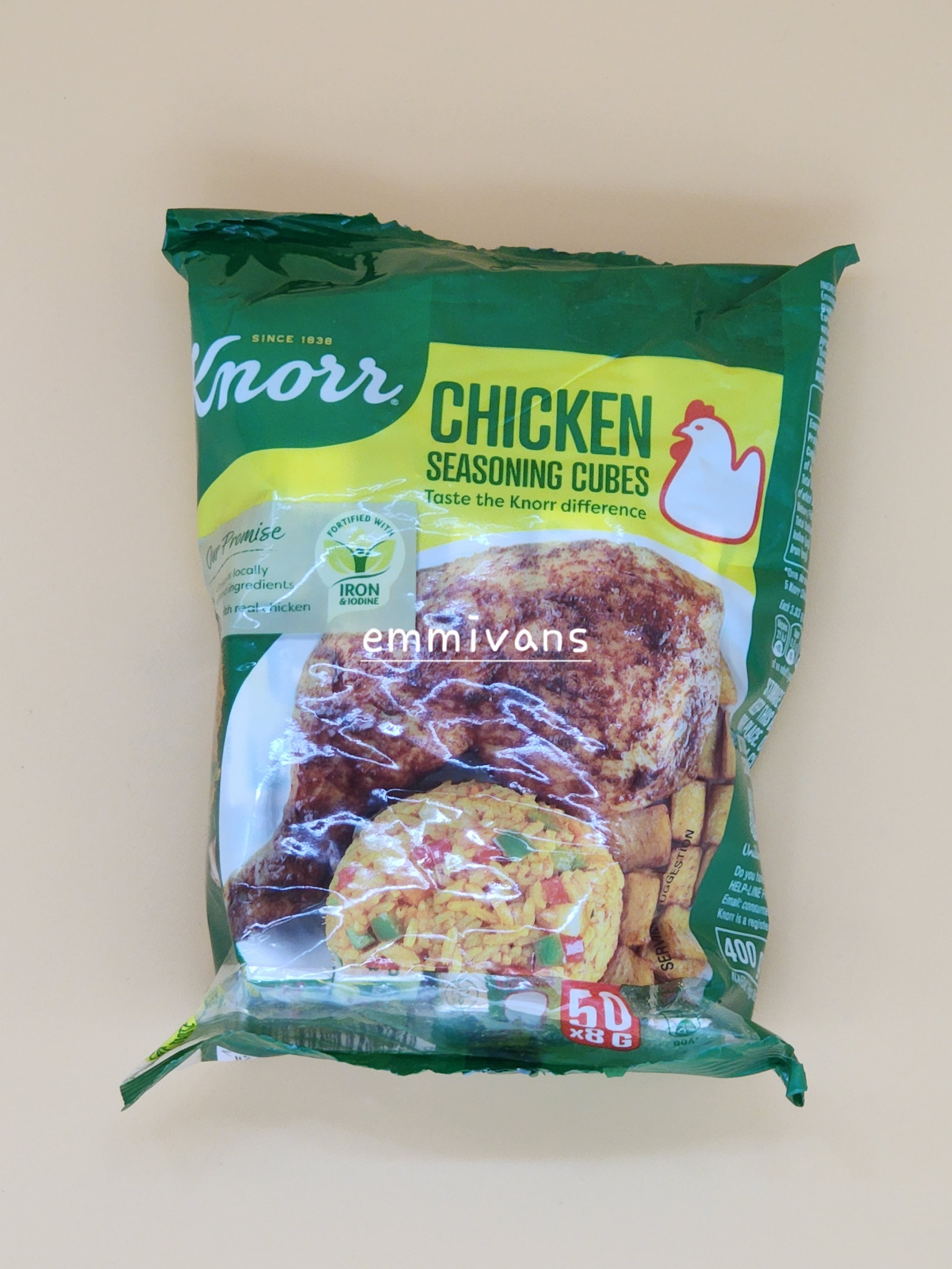 Knorr Chicken Flavor Seasoning Cube / Nigeria Knorr Cube (50countsx80g