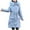 Blue, variant on Gallickan Winter Breathable Jacket Women 2023 Fashion Glossy Long Cotton-Padded Jacket Long Sleeve Hooded Coat on Sale