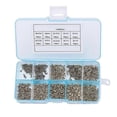 thumbnail image 1 of Tubular Rivets Kit M0.9 M1.3 M1.5 M1.7 Hollow Rivet Nuts for Circuit Board PCB Repair (1000 PCS, Copper), 1 of 5
