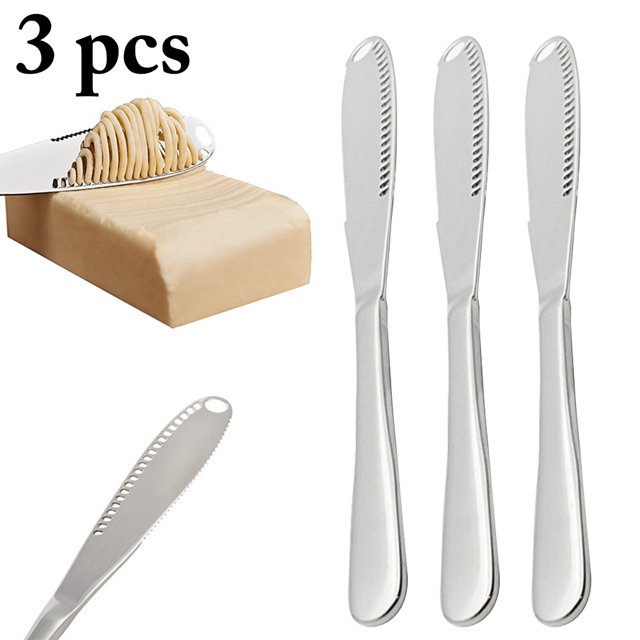 Coofit Cheese Spreader Plating Stainless Steel Butter Flatware Kitchen Spreader for Jam