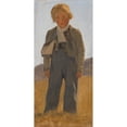 thumbnail image 2 of Carlo Dalgas 10x18 Gold Ornate Wood Frame and Double Matted Museum Art Print Titled - Shepard Boy. Study (1845), 2 of 4