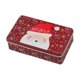 thumbnail image 2 of Caja de lata de caramelos,Contenedor de almacenamiento de caja de dulces decorativo,Caja de regalo para ,caja de azúcar,decoración navideña,Contenedor para Papá Noel rojo oscuro, 2 of 8