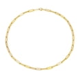 thumbnail image 4 of Collar de acero inoxidable, collar de cadena cruzada de acero de titanio simple, collar chapado en oro para hombres y mujeres, joyería, 4 of 5