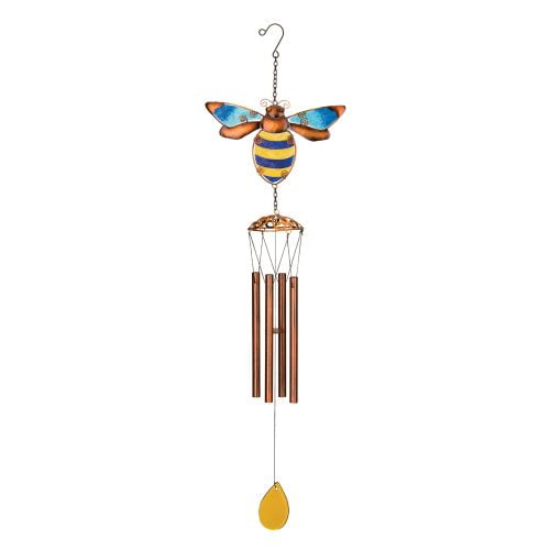 Regal Art and Gift 12334 Bee Yellow Wind Chime Lawn Ornament