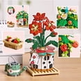 thumbnail image 3 of MACTANO Flower Mini Building Block Set Bouquet Bonsai Brick Kit Plastic Toy for Kid Adult Red 703PCS, 3 of 7