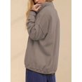 thumbnail image 4 of Sweatshirt for Women Oversized Casual Long Sleeve Button Henley Neck Pullover Tops Outfits Clothes Camel Color M, 4 of 8