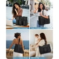 thumbnail image 6 of LOVEVOOK Laptop Tote Bag for Women Work, Teacher Tote Bag Nurse Bag With Large Cup Holder, Utility Professional Computer Bag For Work/Travel/College/Daily, Large Purse Handbag With Multi Pockets, 6 of 9