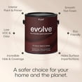 thumbnail image 2 of Evolve Eco-Friendly Clover White Flat Finish Acrylic Latex Paint and Primer, 5 Gallon, 2 of 7