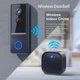 thumbnail image 1 of Ganfancp 1080Hd Video Timbre Inteligente Inalámbrico Remoto Timbre de La Puerta Inteligente Visual Intercomunicador para El Hogar Hd Visión Nocturna 2.4Ghz Wifi Recargable Puerta de Seguridad Rebajas, 1 of 7