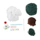 thumbnail image 4 of Kit de crochet para árbol de Navidad, adornos tejidos a mano, kits de decoración caseros para hacer verde, 4 of 9