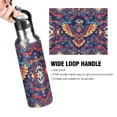 thumbnail image 4 of Yayeee 20oz Insulated Water Bottle Double Wall Stainless Steel with Flip Straw Lid, Geometric Eagle, 4 of 7