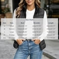 thumbnail image 3 of Brnmxoke Sleeveless Puffer Vest for Women Winter Lightweight Quilted Vests Casual Full Zip Stand Collar Solid Color Jacket with Pockets Black,XL, 3 of 6