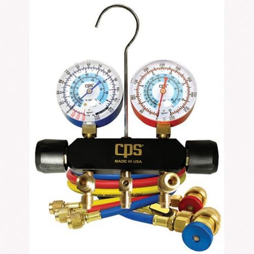 CPS Products MAIA6Q Blackmax A/C Manifold Gauge Set, for R134a