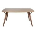 Folia MidCentury Modern Dining Table in Walnut Wood by Lumisource