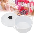 thumbnail image 3 of Mini Simulation Pot Toy Dollhouse Furniture 1:12 Scale Model Kitchen Toy Durable Miniature Cookware for Dollhouse White, 3 of 7