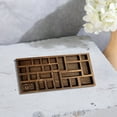 thumbnail image 2 of tasrioml Miniature Jewelry Holder Miniature Trinket Shelf Wooden Vinatge Multi Compartments Smooth No Thonry Edge Playhouse Toy, 2 of 6