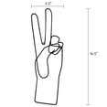thumbnail image 2 of Americanflat Peace Sign Metal Line Art Wall Decor Sculpture Accents for Bedroom - Modern Wall Decor with Real Metal Abstract Wall Art - Single Line Minimalist Decor Sturdy Iron Hanging Decor, 2 of 3