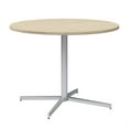 thumbnail image 1 of 42W Round Conference Table with Metal Base in Natural Elm - Engineered Wood, 1 of 7
