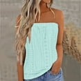 thumbnail image 2 of Womens Bandeau Tube Top Breathable Stretch Sleeveless Casual Beach Party Wear, 2 of 6