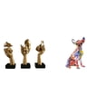 thumbnail image 1 of Estatuas de pensadores,Estatuas de pensadores,esculturas de arte abstracto para mesa,Figuras modernas con rostros para decorar el escritorio,Figura decorativa,Estatua de perro, 1 of 8