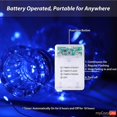 thumbnail image 4 of Blue Led String Lights Battery Operated 50 Micro Led String Lights 5m Led String Lights Indoor Outdoor With Battery Saving Timer, 4 of 4