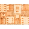 thumbnail image 1 of Ahgly Company Indoor Rectangle Abstract Orange Modern Area Rugs, 5' x 8', 1 of 4