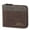 Dark Brown, variant on Deago Leather Wallet for Men Large Capacity Bifold Wallet with ID Window 6 Card Holders Zip Coin Pocket (Black)