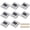 White, variant on Solar Raised Pavement Marker High Brightness IP68 Waterproof Solar Powered Reflector Road Solar Blinker Light for Anti-diecast Aluminum Protruding Signs Warning 8PCS (White)