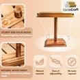 thumbnail image 3 of Juego de lanzamiento de anillos CircleCraft, gancho y anillo de madera para interiores, 3 of 6
