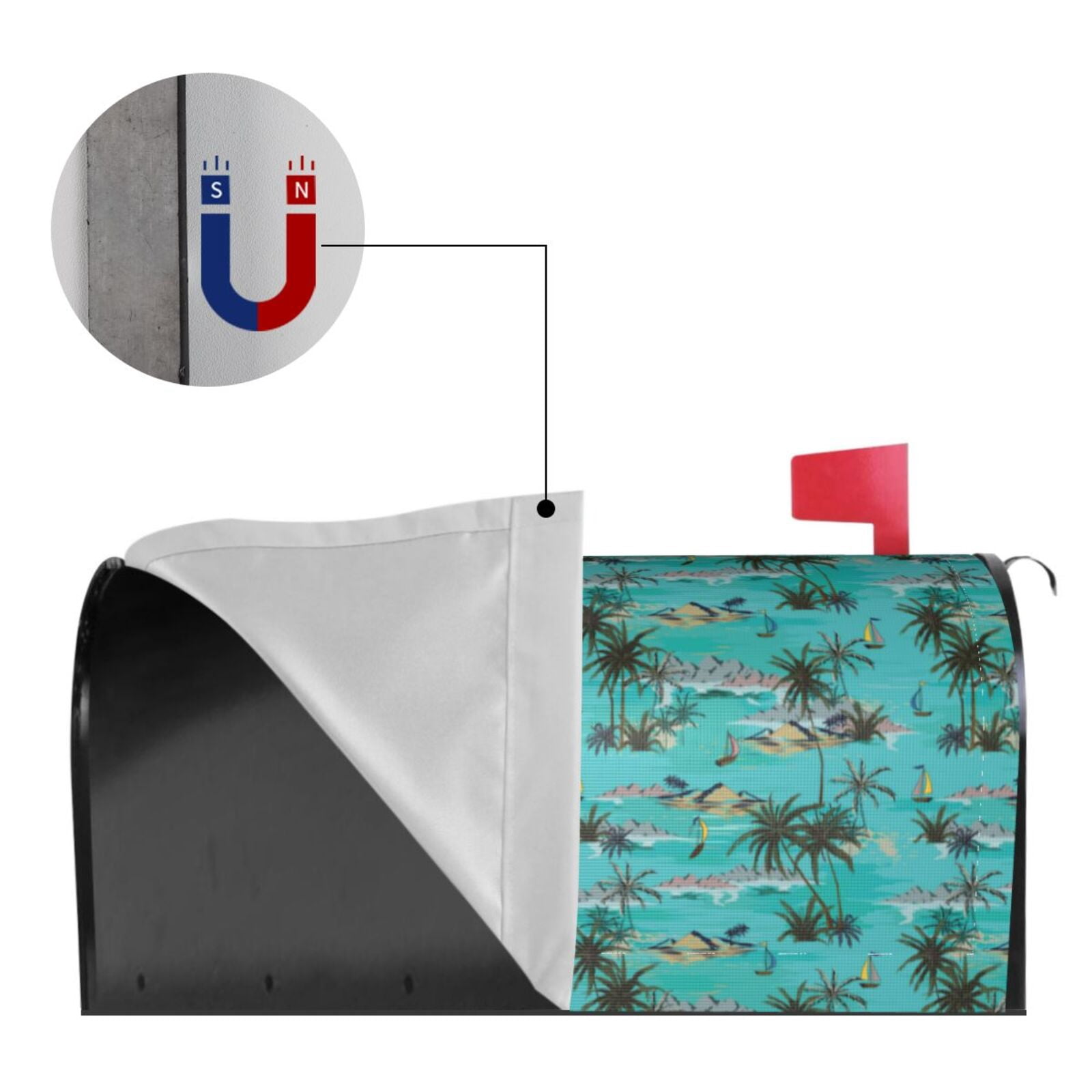 Kdxio Magnetic Mailbox Cover 21x18 in Mailbox Cover Outdoor Decoration Holiday Mailbox Covers for Home Garden Yard-21x18 in