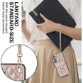 thumbnail image 5 of XIHAMA Crossbody Wallet Case for Compatible Galaxy S25, PU Leather Phone Case with RFID Blocking Card Slots Holder Ring Kickstand Wrist Strap Lanyard Handbag Purse Cover, 5 of 8