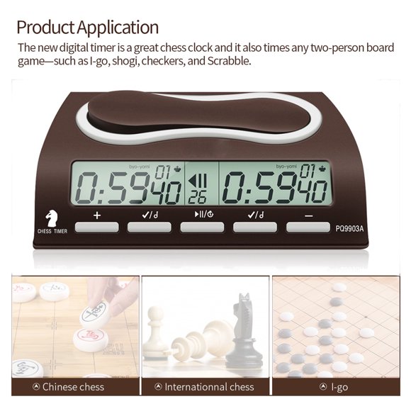Digital Clock Competition Pro Board Game Timer Tournament