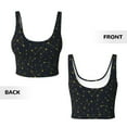 thumbnail image 6 of Goofa Constellation Printed Sports Bras for Women, High Impact Running Bra Workout Crop Tank Tops Longline Sports Bra Push up-Large, 6 of 9