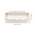 thumbnail image 3 of 60pcs Metal Wig Clips for Women Durable Hair Extension Accessories Beige Color, 3 of 6