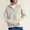 White, variant on Women High Collar Full Zip Vertical Ribbed Oversized Knit Jacket Long Sleeve Warm Casual Sweater Coat White L