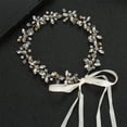 thumbnail image 2 of Nvzi Horquillas para el pelo de boda con flores para novias, peinetas con perlas de cristal, pinzas para el pelo, tocado, accesorios para el pelo de boda dorados, joyas - doradas, 2 of 4