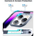 thumbnail image 4 of Funda transparente para iPhone 14 Pro, [Protección de grado] [No amarillea] Funda a prueba de golpes para Apple iPhone 14 Pro 2022 - Negro transparente, 4 of 8