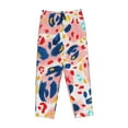 thumbnail image 4 of Xecao Abstract Leopard Print Women's Straight Lounge Pajama Pants: The Epitome of Relaxed Sleepwear, 4 of 9