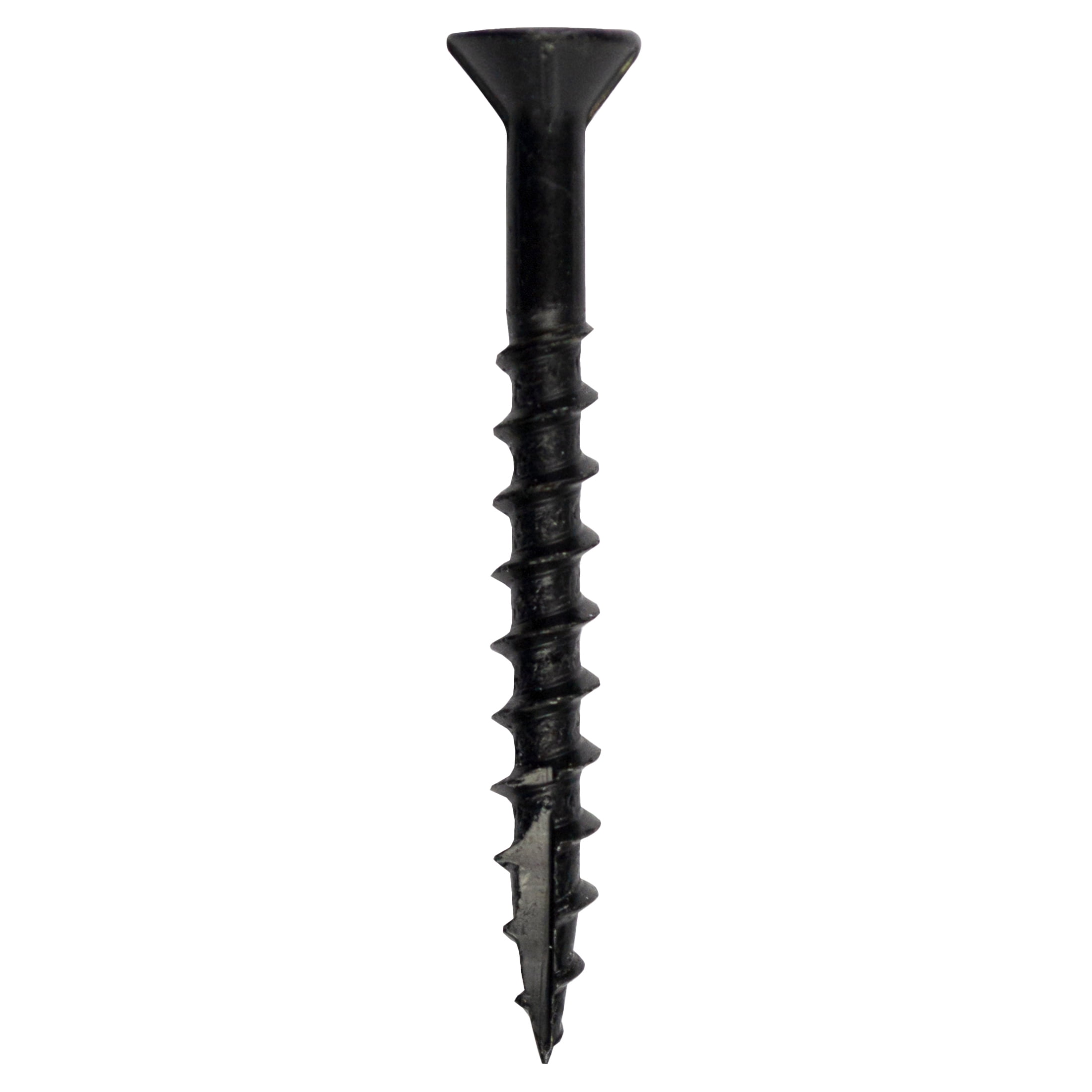 (6 pack) Grip-Rite PrimeGuard Plus #8 x 1-5/8 in. Black Wood to Wood Deck Screw 67CT