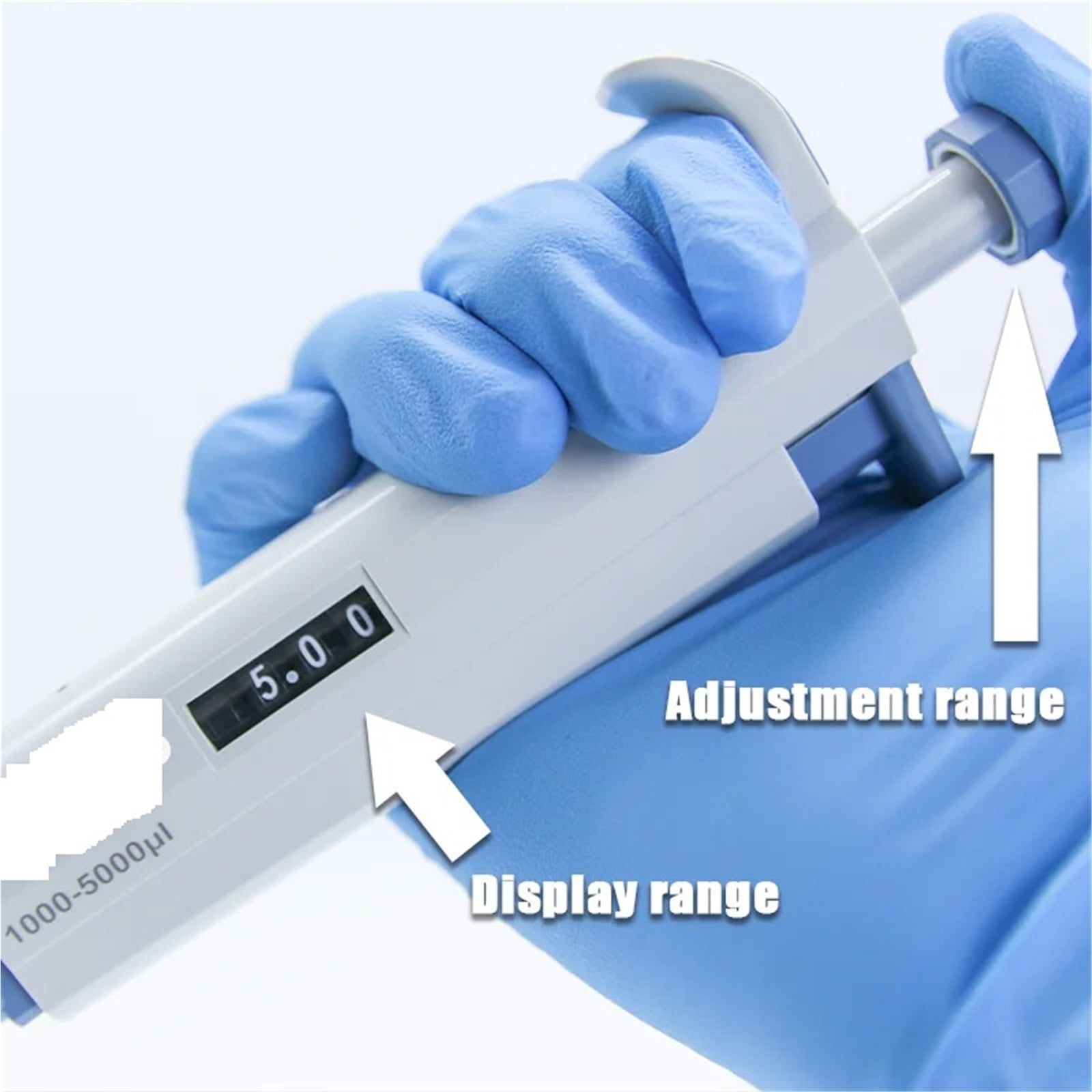 0.5-10ul Laboratory Pipette Single Channel Digital Display Adjustable Plastic Pipette Laboratory Equipment , High-Accurate