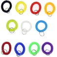 thumbnail image 2 of Pack of 10 Colorful Spring Spiral Wrist Coil Key Chain, Wristband Key Ring, 2 of 9