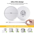 thumbnail image 3 of AIR-LED Ceiling Light Flush Mount: 4Pack 12 Inch Ultra-Slim Ceiling Light Fixture, 24W 2520LM CCT 3000K/4000K/6000K 3 Color Selectable Low Profile Ceiling Light for Kitchen Bedroom Hallway Bathroom,, 3 of 4