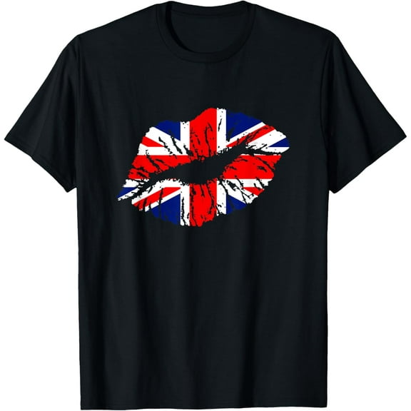 Great Britain T-Shirt England Lips Shirt Gift For Brit