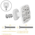 thumbnail image 2 of 4 Pieces Set Drawer Pulls Handle Square Wardrobe Cabinet Knobs with Stainless Steel Screws Furniture Kitchen Decor, 2 of 5