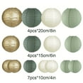 thumbnail image 3 of ToyKingdee Paper Lanterns Decorative, Round Hanging Paper Lanterns Decorations for Rustic Party Bridal Shower Wedding Sage Green Birthday Party Supplies, 3 of 6