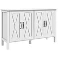 thumbnail image 2 of HOMCOM Buffet Sideboard, Coffee Bar Cabinet with Storage, White, 2 of 9