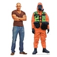 thumbnail image 3 of Lifesize Hazmat Guy - Orange Suit Cardboard Cutout Standup, 3 of 3